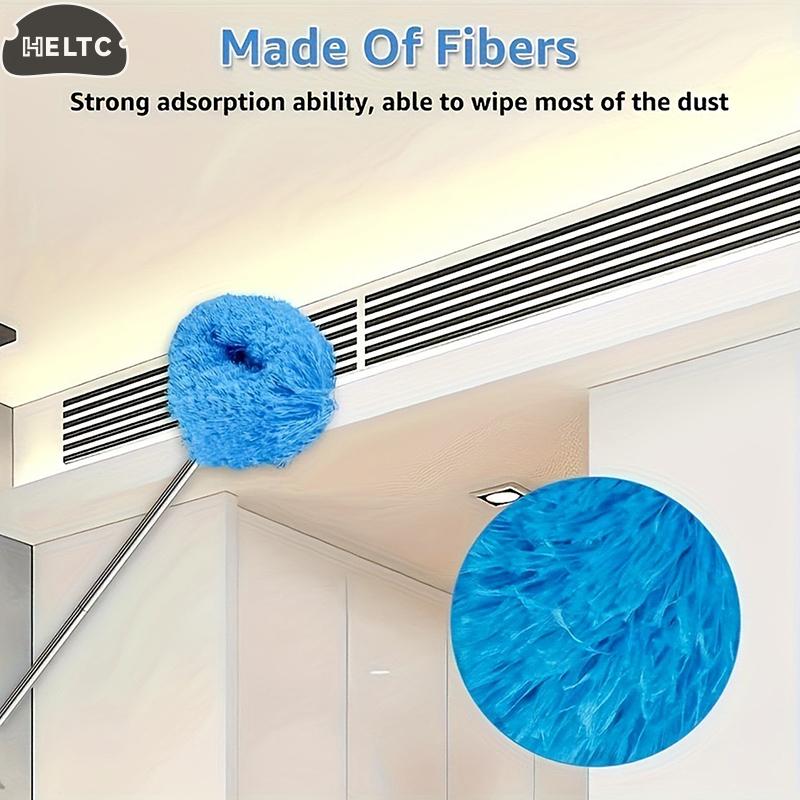1*Microfiber Ceiling Fan Duster Extends Up To 80cm Long Handled Dust Locking Reusable Cleaner Brush For Home Effortless Cleaning