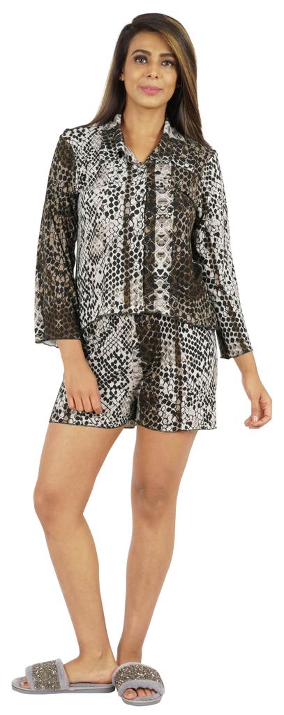 Phagun Printed Loungewear Set For Women 2 Piece Nightwear Cotton Top &