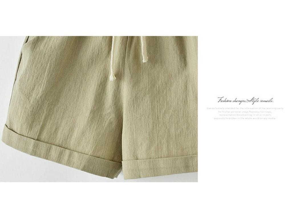 Women's Plus Size Summer Cotton Harem Shorts - Loose, Wide-Leg Three-Quarter Pants