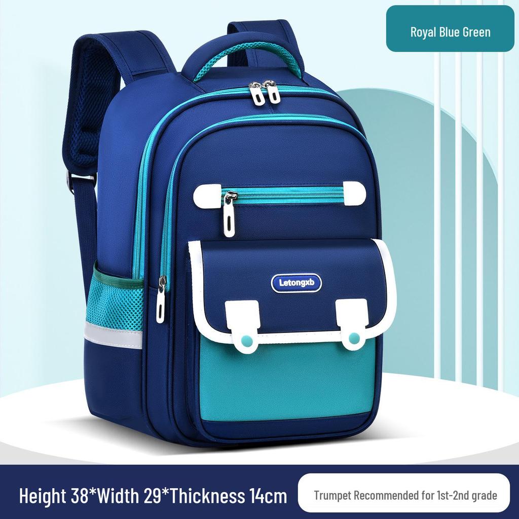 Children's Ergonomic School Backpack: Spine Protection, Load Reduction, Anti-Hunchback, Large Storage, for Grades 1-6