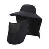 Summer Big Eaves Shawl Sun Hat Face Mask Bucket Hat Men and Women Outdoor Mountaineering Fishing Breathable Sun Protection Hat
