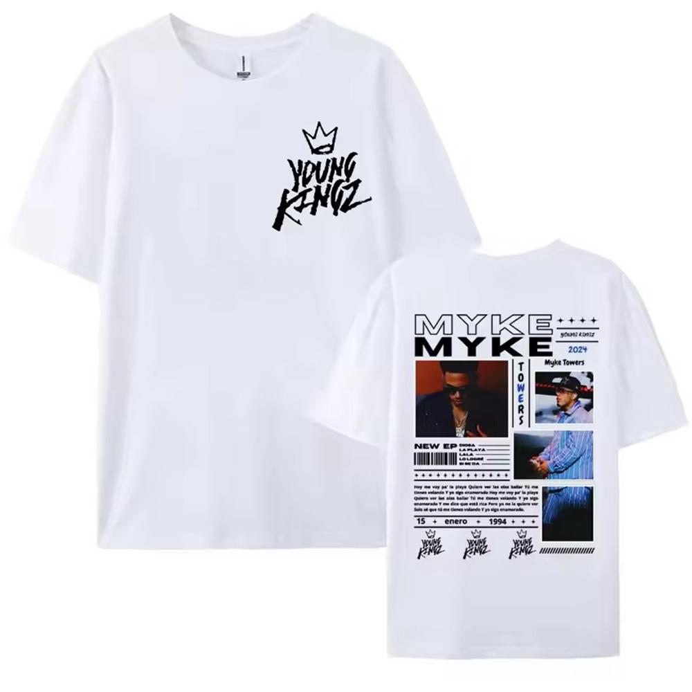 Summer Men's Letter Face Printed Round Neck T-shirt Made of 100% Pure Cotton Soft and Loose Casual Short Sleeved In Large Size