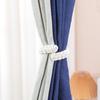4pcs Boho-Chic Braided Curtain Ties - Vintage Brown Rope Holdbacks for Linen Drapes, for Bedroom & Living Room Decor, Curtain Decor curtain ties