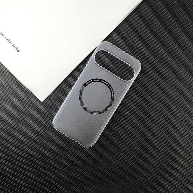 

Однотонный матовый усиленный чехол из ПК с магнитной зарядкой для Google Pixel 10 9 Pro XL 8 7 6 A Pro, полупрозрачный, нескользящий, противоударный Google Pixel 7
