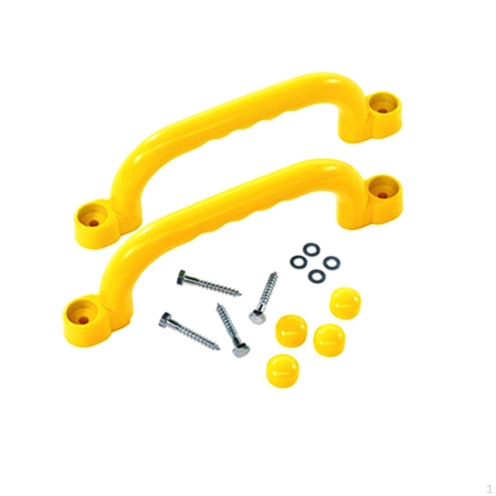 2 Pieces Climbing Frame Handles Smooth Edges Kids Handle Easy to Install Playset Grab