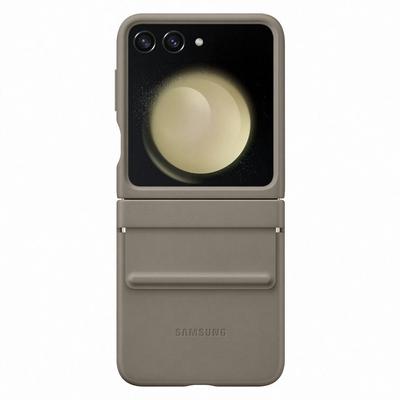 Capa Samsung Ef-Vf731Paegww Z Flip5F731 Etoupe com Aba em Couro Ecológico