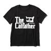 Coolmind U0129-T2  Exclusive Graphic Cat Print Men T Shirt Casual Funny Cat Print Men Tshirt Cool 100% Cotton Unisex Tee Shirts