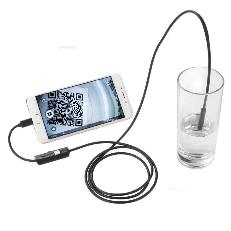 5.5 7MM Android Endoscope 3 In 1 USB/Micro USB/ Borescope Inspection Camera Waterproof for Smartphone Endoscope Camera