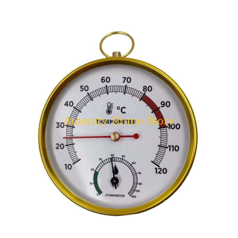

F26C Heat Resistant Hygrometer Thermometers With Clear Reading For Sauna Bathroom Kitchen Wall Mount Installation