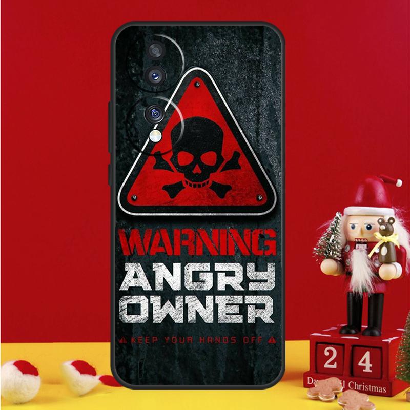 Warning Angry Danger Owner Case For Honor Magic 7 6 8 Pro Honor Win X9a X9b X9c X9d X8c X8b 50 70 90 200 400 Lite Cover