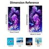 Vibrant Deep Sea Jellyfish Pattern Beach Towel Waterproof Summer Tropical Resort Pool Swimwear Large Beach Accessory Decor Home