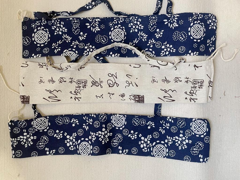 Oliepapier Paraplu Tuintas Blauw En Wit Porselein Parapluhoes Optreden Draagbaar Stof Rechte Steel Chinees