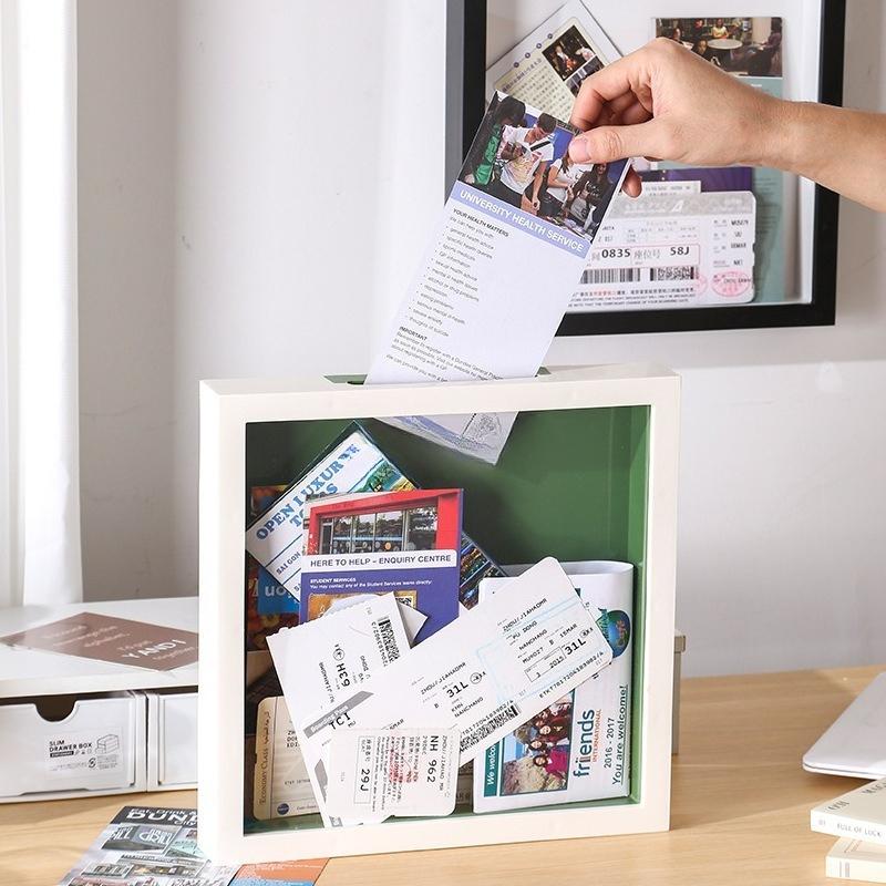 Time Fragments, Ticket Stub Storage, Photo Frame, Concert Tickets, Travel Map, Air Ticket, Wall-mounted Gu Mei Photo Frame