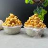 Luminous Multi-Pattern Treasure Basin: Hui, Lotus, Ruyi, Wealth-Attracting - Feng Shui Display for Living Room Wealth Position.
