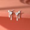 2021 Trendy Love Heart Water Drop Stud Earrings - High-End, Minimalist Dangle Design