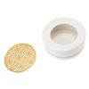 Ceramic Tea Pot Warmer with 11.8cm Gold Gasket Circular Concave Tea Kettle Heating Base for Home Kitchen Countertops