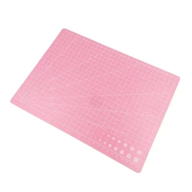 

A3 A4 A5 Cutting Mat Cultural And Educational Tool Double-sided Cutting Pad Art Engraving Board for DIY Handmade Art Craft Tool A4 Middle рожевий