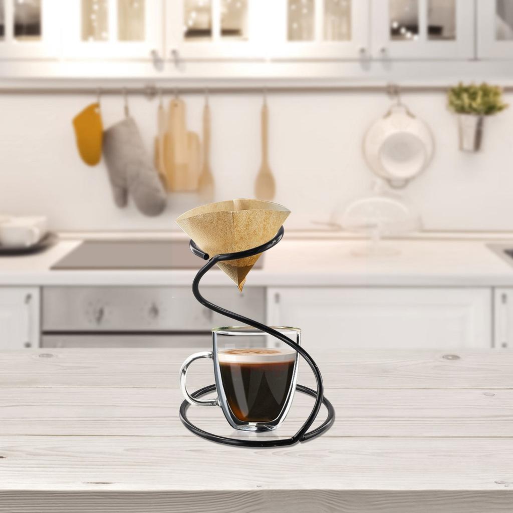 Porte-filtre à café en métal pratique à utiliser et durable