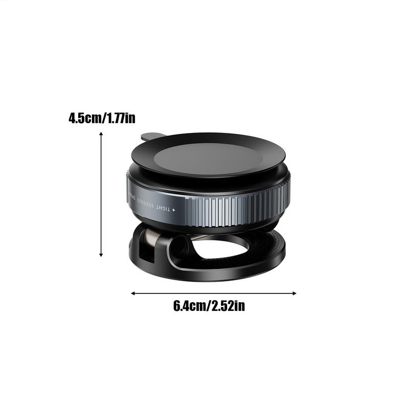 Car Phone Holder Suction Cup Vacuum Magnetic Phone Holder Foldable Smartphone Stand Adjustable 360 Rotatable Cellphone Mount