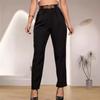 Women S Solid Color Slim Fit Casual Pants With Pockets Long Length
