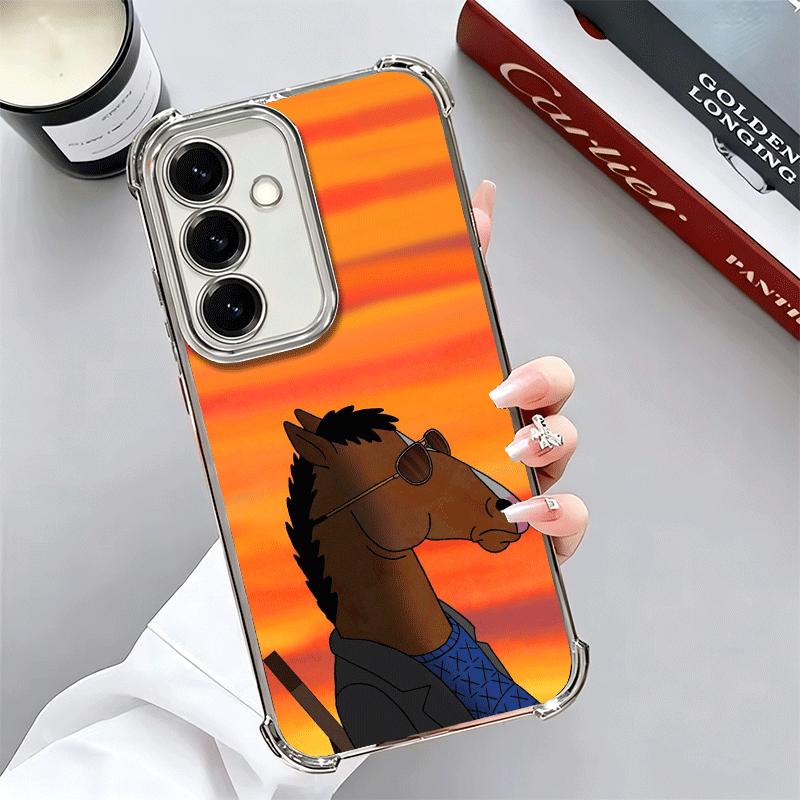 

B-BoJack H-Horseman Funny Plating Phone Case For Samsung A17 A07 A37 A57 A16 A56 A15 A55 A14 A54 A13 A53 A26 A36 A25 A35 A24 A34 Samsung A37