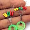 100 Pcs Silicone Fishing Oval/Cylinder Float Stop Stoppers Fishing Float Fishing Bobber Fishing Tackle Accessories
