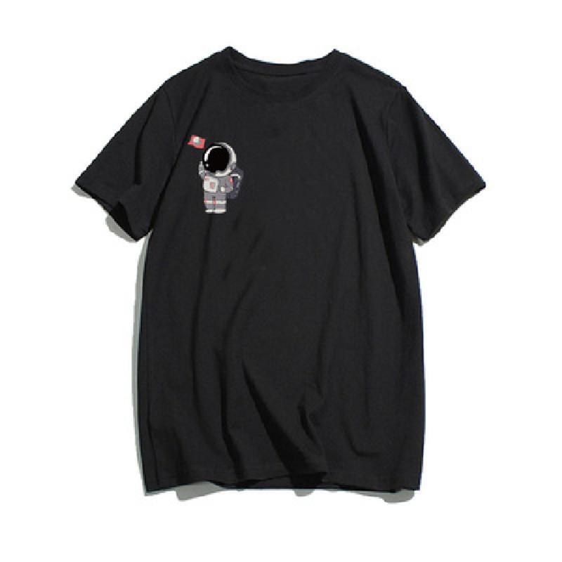 French couple clothing summer clothing niche design sense new ins super hot trend couple short-sleeved t-shirt class uniform