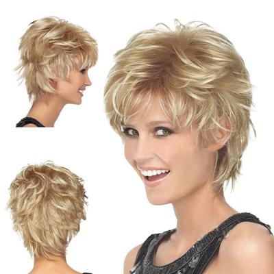 Fashion Women's Sexy Full Bangs Wig Short Wig Curly Wig Styling Cool Wig