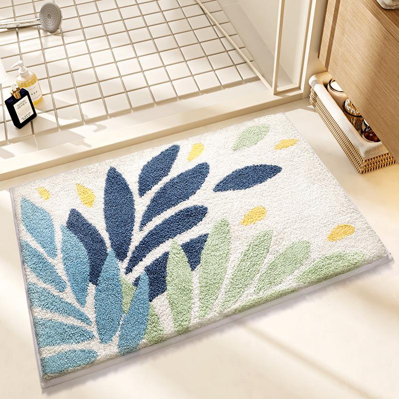 Rainbow Home Bathroom Mat, Super Absorbent, Non-Slip Quick-Dry Mat