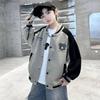 Boys Autumn Sports Baseball Uniform Jacket Autumn Big Children's Western Style Cool and Handsome Casual Top