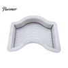 Outdoor Cement Art Form Garden Stepping Stone Mold, Reusable Concrete Pathway Paver Plastic DIY Pavement Mould for Patio Backyard Walkway Decor