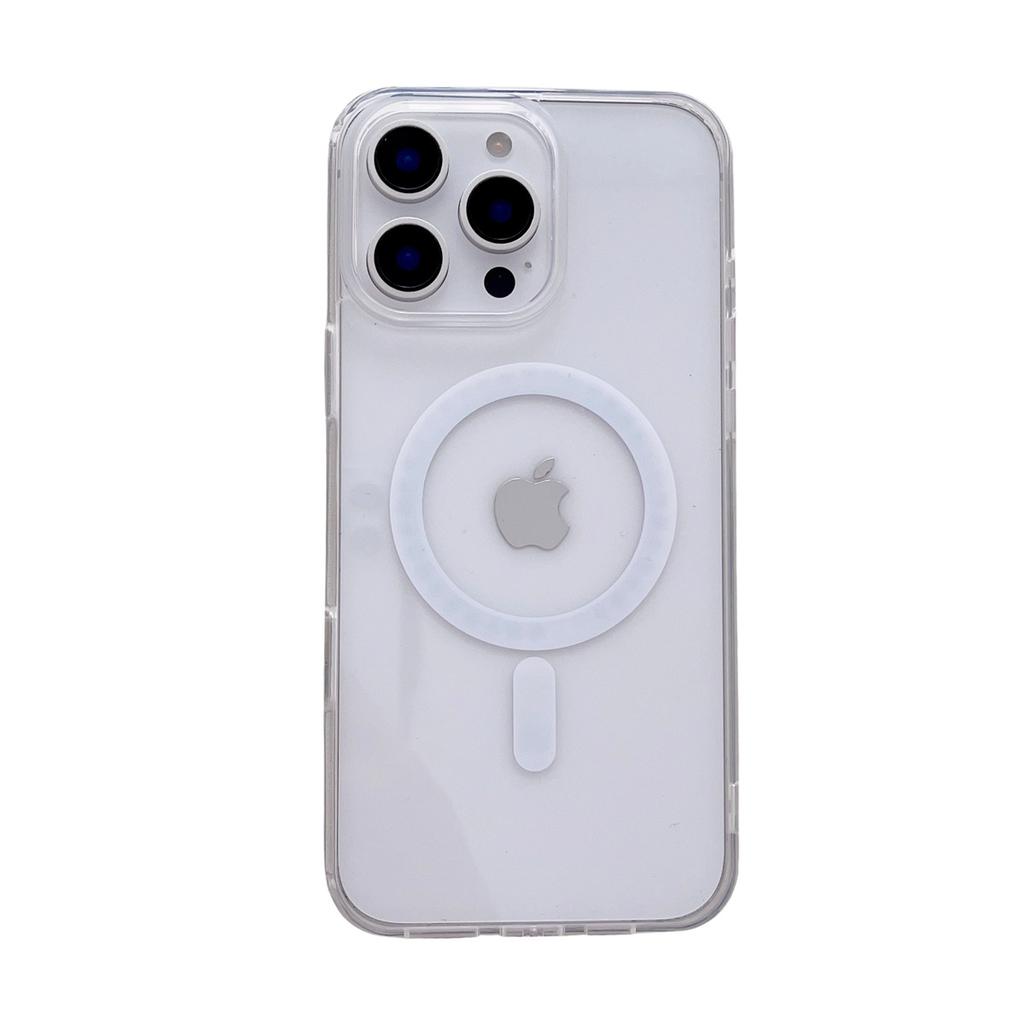 Agile AI Touch Buttons for IPhone 16 Magnetic Phone Case Apple 16 ProMax Transparent Anti-fall