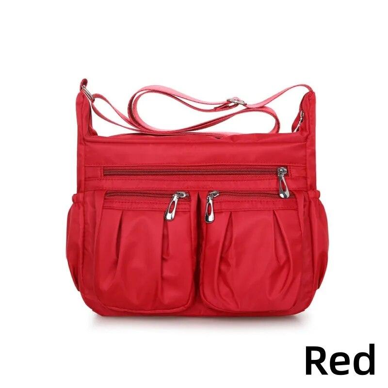 Bolso de nailon impermeable para mujer, tipo mensajero, cruzado, de gran capacidad, para viaje, informal, de alta calidad