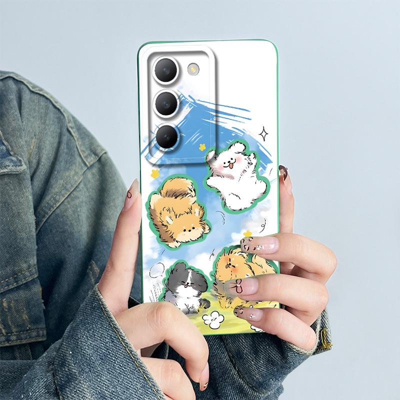 Für Vivo V30 Lite 4G / V40 SE 5G / V30 SE 5G Handyhülle Hülle Weiches Silikon Süß Bemalt Schön Bedruckt Schutz-Rückseite