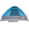 Dome Camping Tent for 2 Persons Blue Waterproof