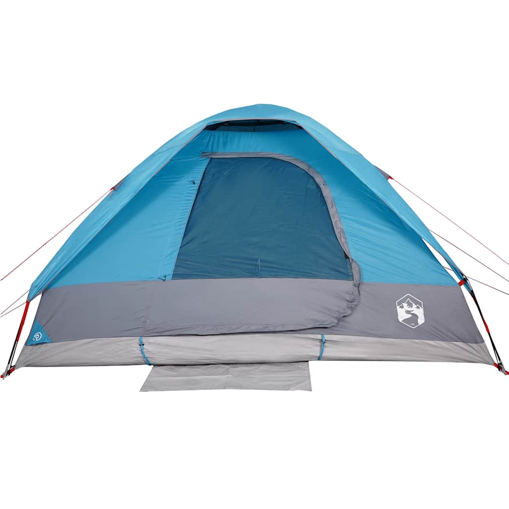 Dome Camping Tent for 2 Persons Blue Waterproof
