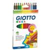 GIOTTO MEGA 2256A 00A COLORED CRAYONS CARDBOARD BOX WITH THICK CORE