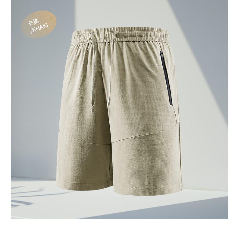 Men's Quick-Dry Ice Silk Sports Shorts - Summer Casual Fitness Capris for Running & Beach