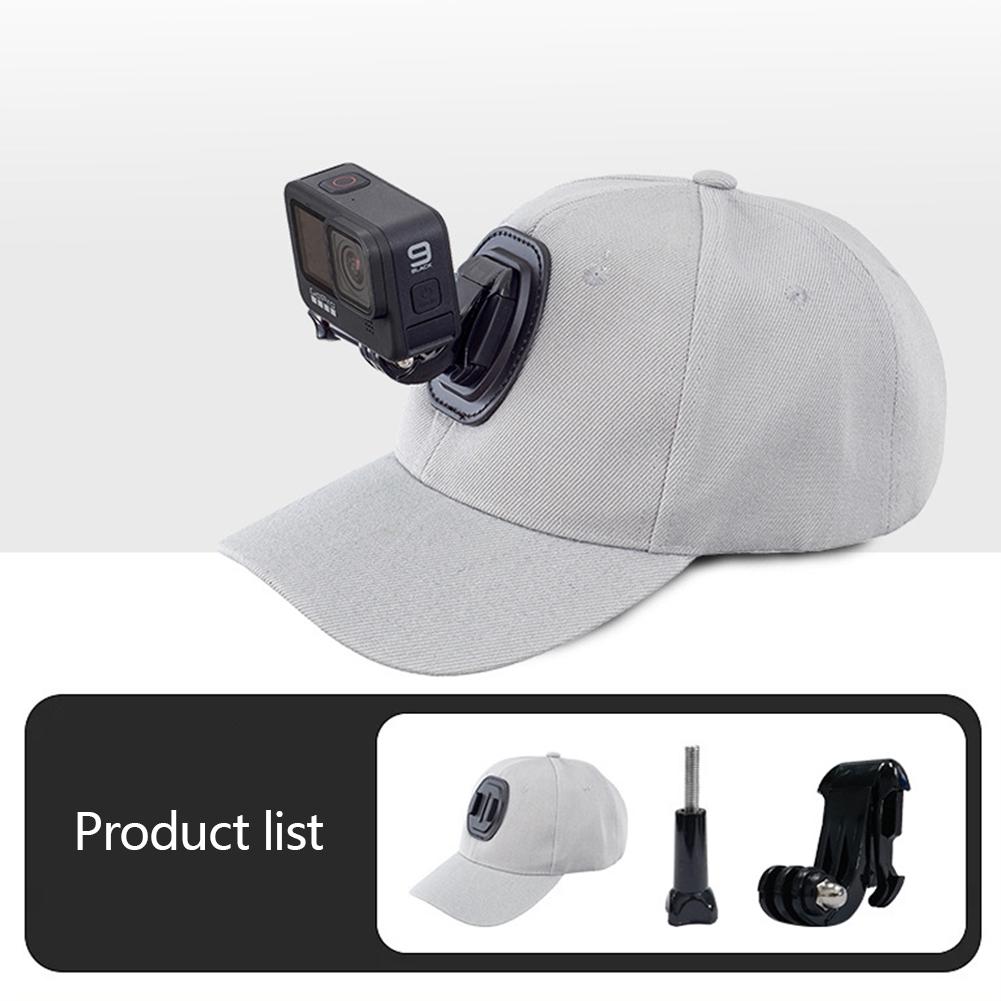

Регулируемая парусиновая кепка от солнца для Gopro Hero 12 11 10 9 8 7 6 5 4 3 insta360 x3 x2 Eken SJCAM DJI OSMO Sport Action Camera светло-серый