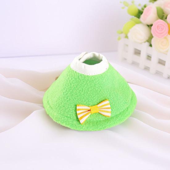 Birds Cone Collar Parrots Anti-bite Elizabethan Collar with Bow Feather Plucking Prevention Wound Healing Safety Protective Recovery Cone for