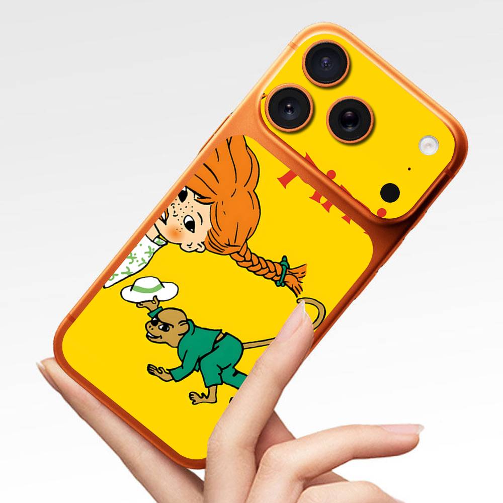 P-Pippi Longstocking Anti-Scratch Back Decal Protective Wrap Skin for iPhone 17 Pro 17 Pro Max iPhone 17 Pro