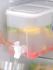 Mit Wasserhahn Kühlschrank Wasserspender Kunststoff Getränkespender Multifunktionale Zitronenlimonadenbehälter Große Kapazität für Kaltgetränke