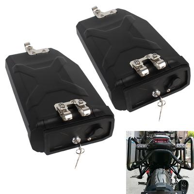 Plastic Box Case for Left Right Side Bracket 5 Liters Tool Box with 2 Keys