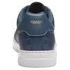 Coach Highline Synthetic Leather Round Toe Lace-Up Low-Top Sneakers Men Sneakers Blue CY309-XXQ