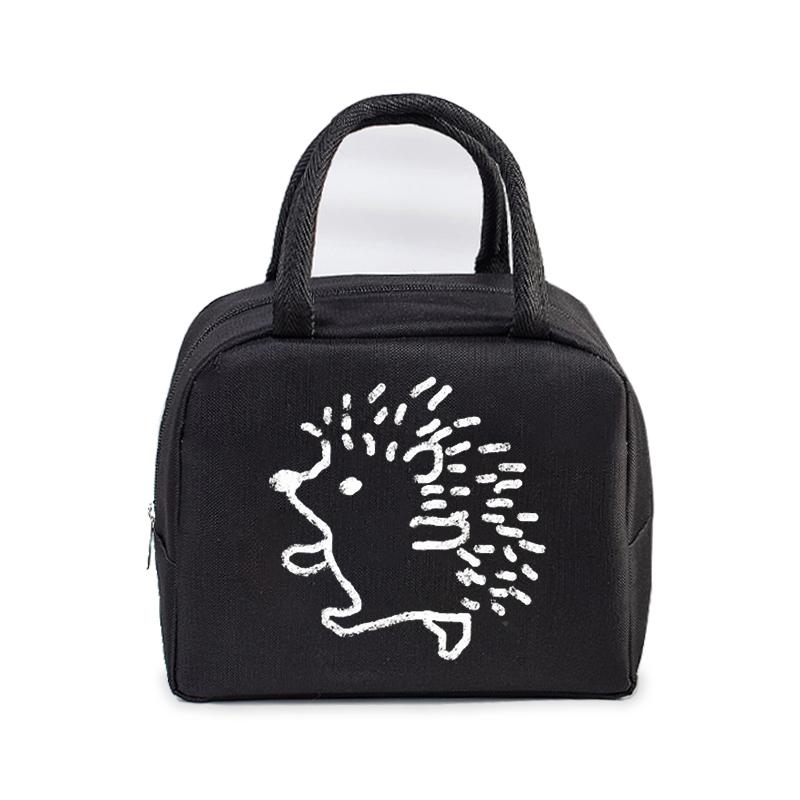 

Bento Thermal Bag Dandelion Hedgehog Cartoon Print Women Insulation Portable Pouch Food Picnic Fresh Cooler Lunch Bag for Kids