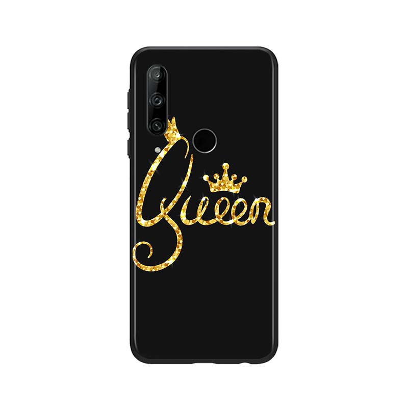 King Queen Cuplu pentru Huawei Honor 30 20 10 9S 9A 9C 9X 8X MAX 10 9 Lite 8A 7C 7A Pro Husa de telefon moale din silicon negru