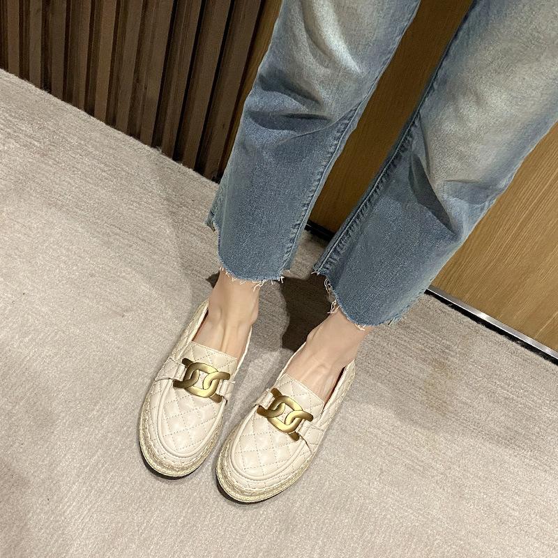 Fisherman Shoes Women's 2025 New Non-slip Flat-soled Thick-soled One-pedal Lazy Loafers
