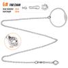 Vogel Papagei Fußkette Edelstahl Knöchel Fußring Ständer Kette Outdoor Flugtraining Star Stare Taube Vogel Zubehör