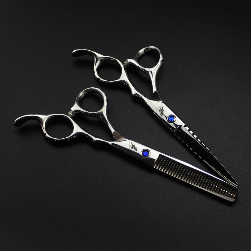6.0 Shinxingzhe Blade Hairdressing Scissors - Straight, Serrated, Thinning Shears