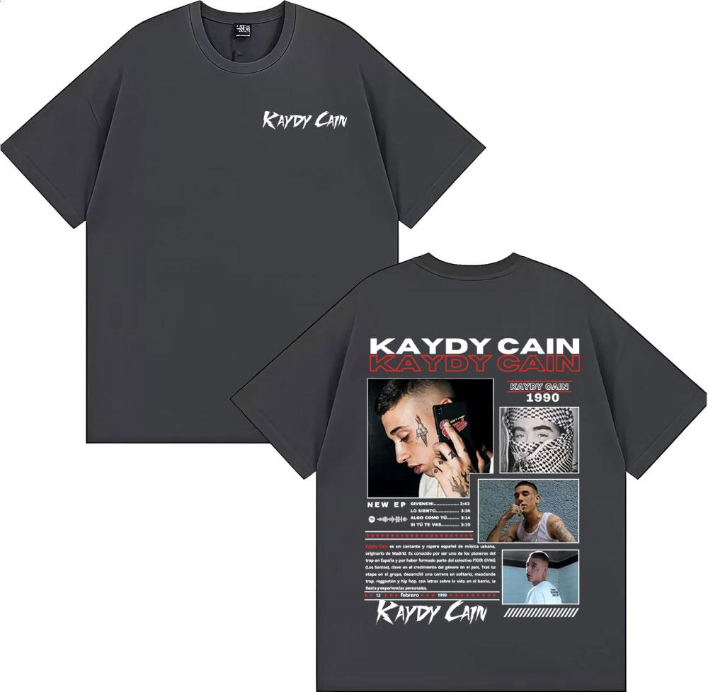 Rapper Kaydy Cain Album 2026 Graphic T Shirts Unisex Women Fashion Hip Hop Retro Tshirt Cotton Casual Oversized T Shirt Streetwear
